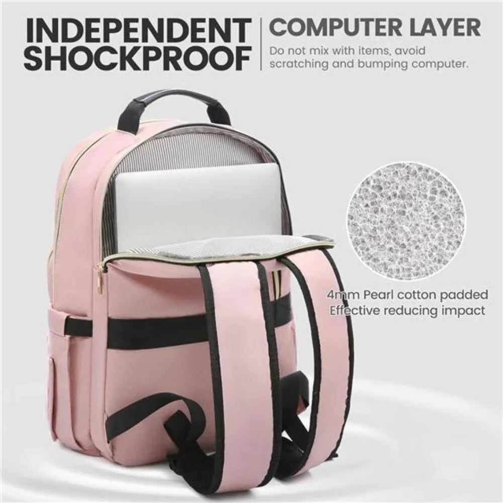 New Laptop Backpack for Women 15.6 inch,Cute Womens Travel - Picture 4 of 6